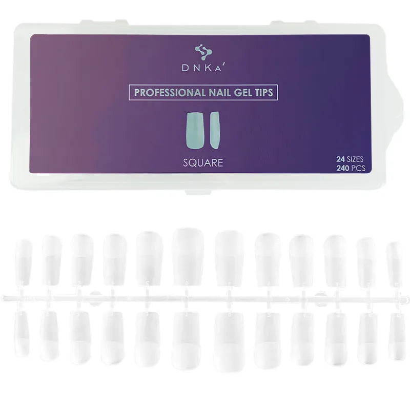 Professional Nail Gel Tips | DNKa | SQUARE 240 St. (EAN 5904000050087)