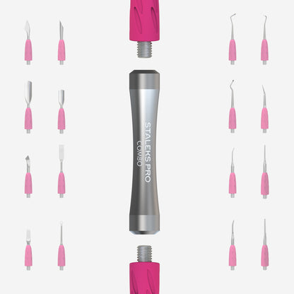 Staleks Pro Combo UNIQ 10 – Griff für austauschbare Arbeitsteile.