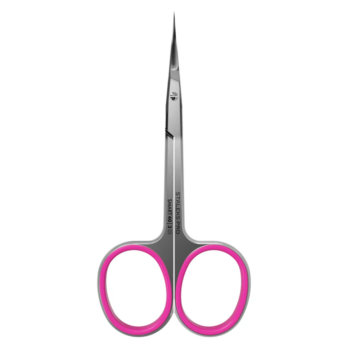 Nagelhautschere STALEKS Smart SS-40/3, klassische Klinge 25 mm, Silikon-Ringe