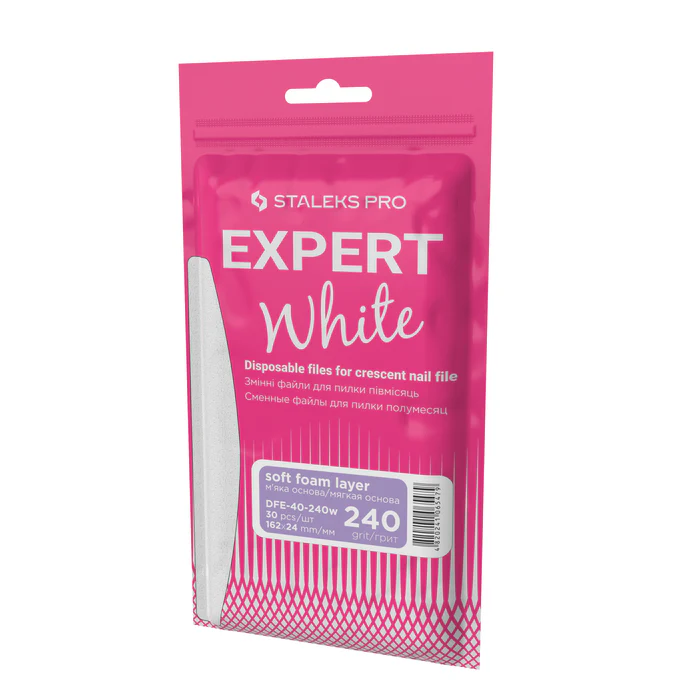 SOFT-Wechselfeilenblätter EXPERT DFE-40, Halbmond, verschiedene Körnungen, Packung 30 Stück
