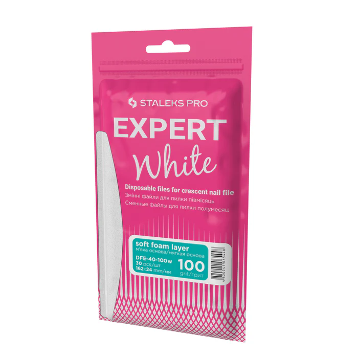 SOFT-Wechselfeilenblätter EXPERT DFE-40, Halbmond, verschiedene Körnungen, Packung 30 Stück