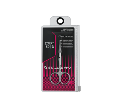 Nagelhautschere STALEKS EXPERT SE-50/3, Edelstahl, klassische Form, Klingenlänge 25 mm