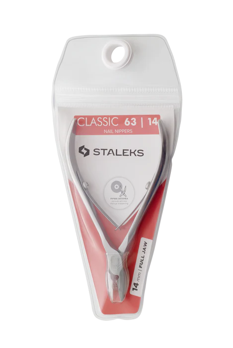 Starke Nagelzange STALEKS Classic NC-63-14, Edelstahl, Klingenlänge 14 mm