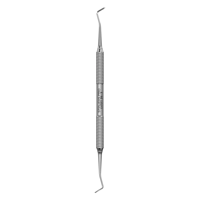 Pediküre-Doppelinstrument Kürette STALEKS EXPERT PE-20/2, Edelstahl