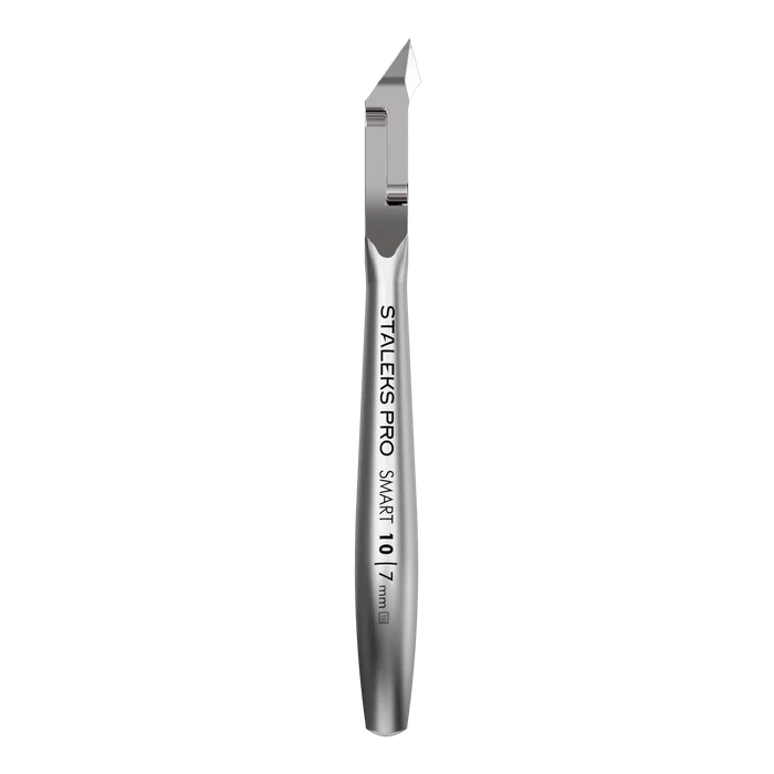Nagelhautzange STALEKS SMART NS-10-7, Edelstahl, verkürzte Griffe, Klingenlänge 7 mm