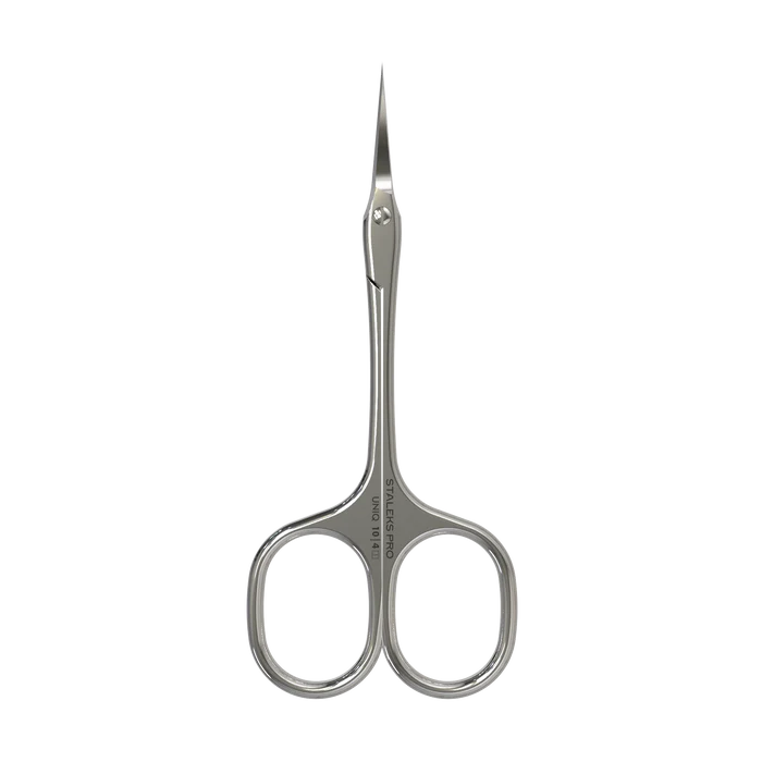 Nagelhautschere STALEKS UNIQ SQ-10/4 “Ballerina”, verlängerte Griffe, Klinge klassisch gebogen