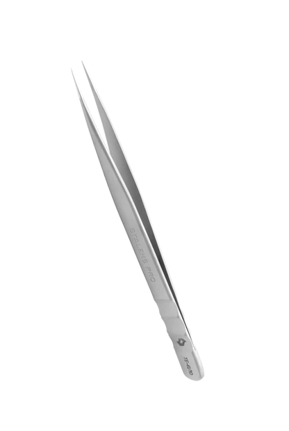 Pinzette zur Separierung von Naturwimpern STALEKS EXPERT TE-41/10, gerade Spitzen