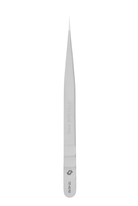 Pinzette zur Separierung von Naturwimpern STALEKS EXPERT TE-41/10, gerade Spitzen