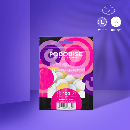 Weiße Ersatzfeilen für PODO-Disk L (25mm) weichbabsis