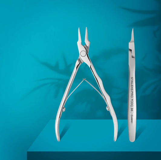 Professionelle Nagelzange für eingewachsene Nägel PODO 30/18mm von STALEKS