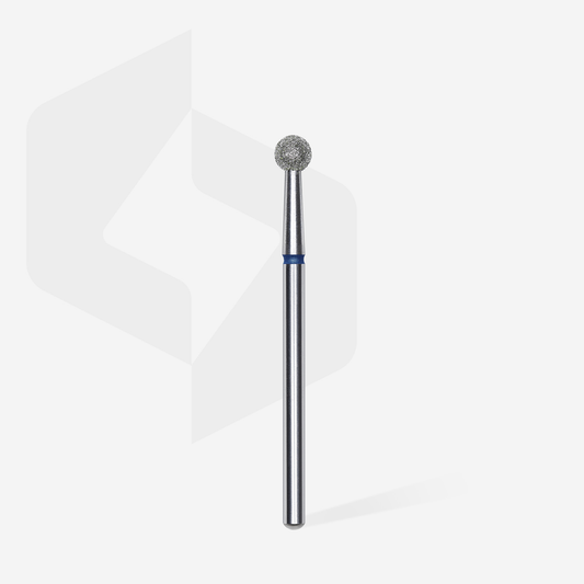 Diamond nail drill bit ball blue EXPERT head diameter 4 mm