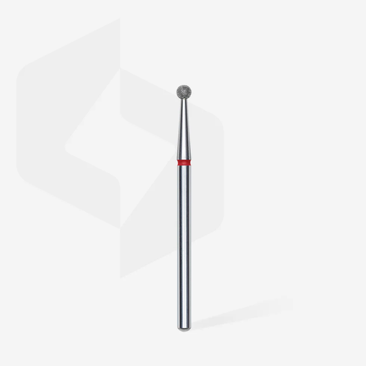 Diamond nail drill bit ball red EXPERT head diameter 2,5 mm