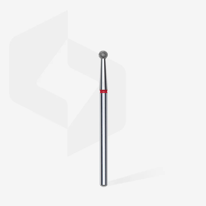 Diamond nail drill bit ball red EXPERT head diameter 2,7 mm