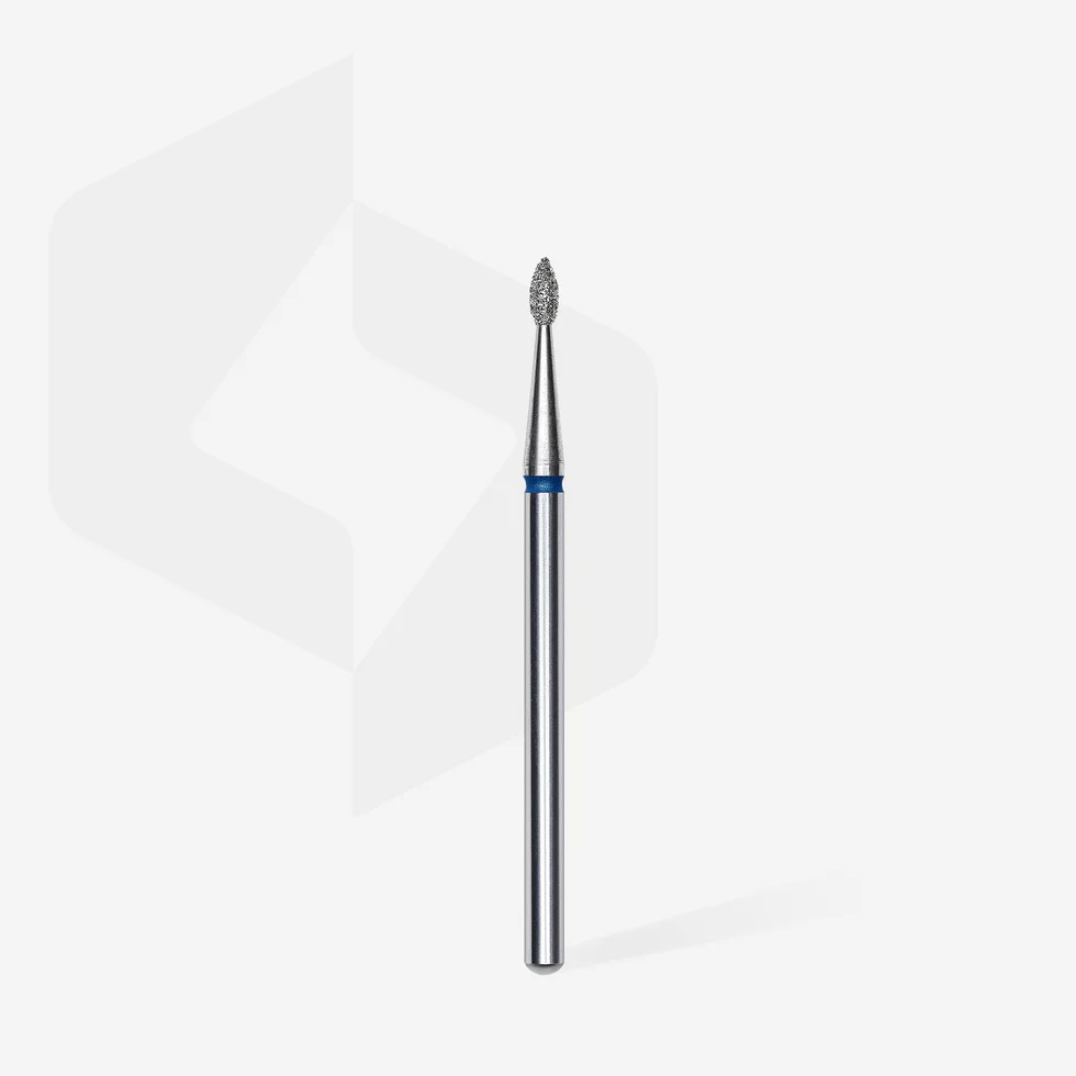 Diamond nail drill bit drop blue EXPERT head diameter 1,6 mm / working part 4 mm