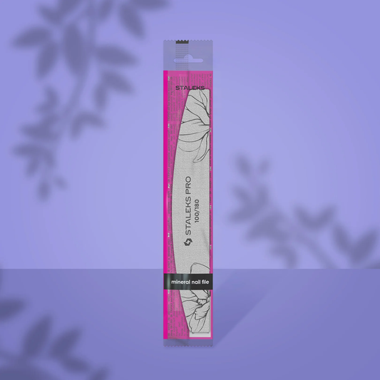 Halbmondförmige mineralische Nagelfeile EXPERT 40, 100/180 Grit