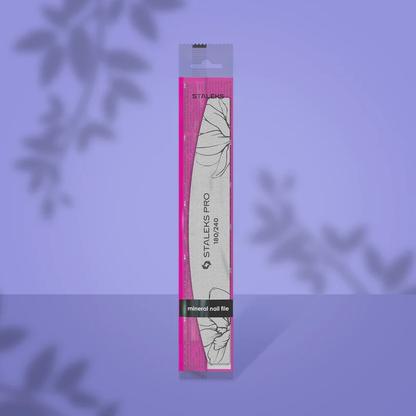 Halbmondförmige mineralische Nagelfeile EXPERT 40, 180/240 Grit