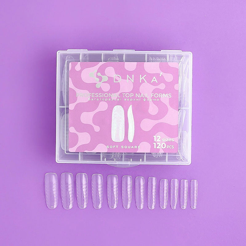 Professional Top Nail Forms | DNKa | SOFT SQUARE 120 St. (EAN 5904000050056)