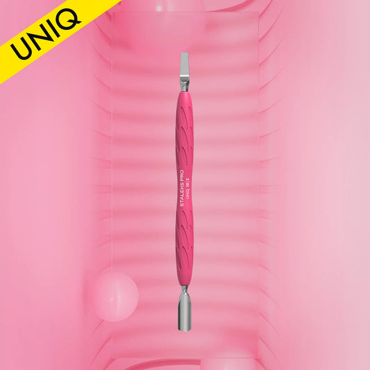 Staleks Uniq 10 Type 5 Maniküre-Pusher Gummy mit Silikongriff