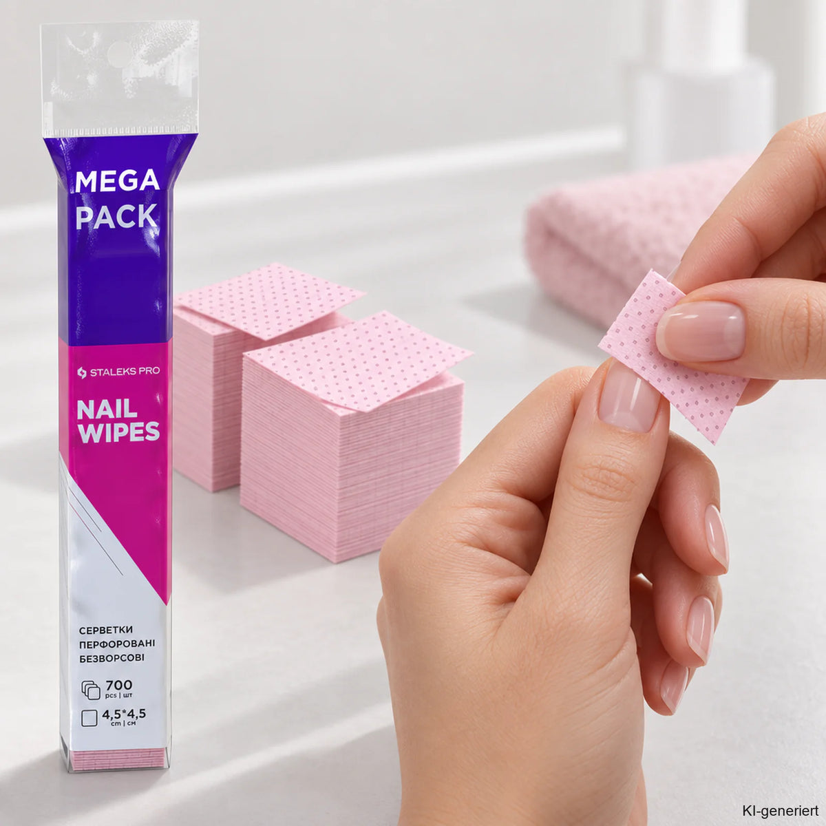 STALEKS EXPERT Nail Wipes – perforierte, fusselfreie Tücher, 700 Stk.