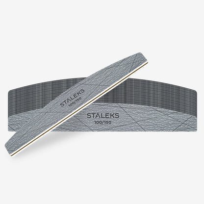 STALEKS PRO SMART 40 – Mineral-Nagelfeilen Halbmond, 25 Stück