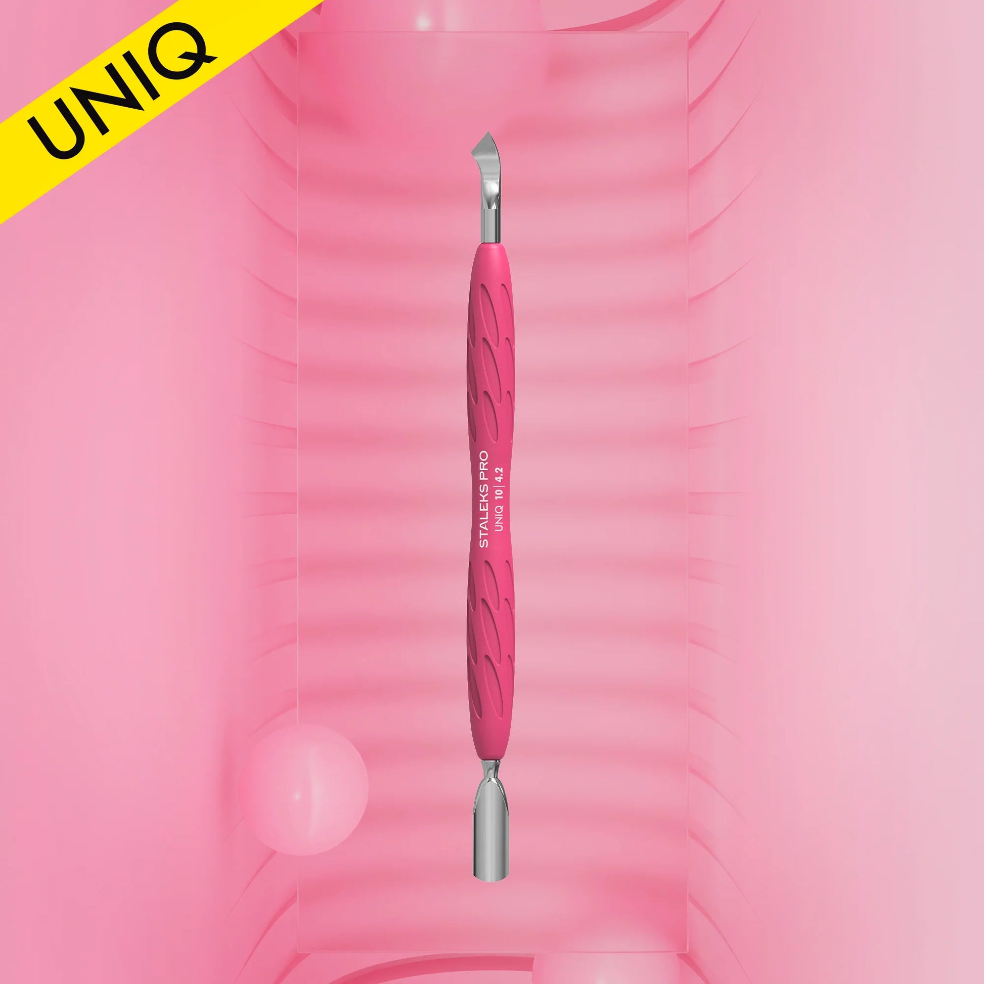 Staleks Uniq 10 Type 4.2 Maniküre-Pusher Gummy mit Silikongriff