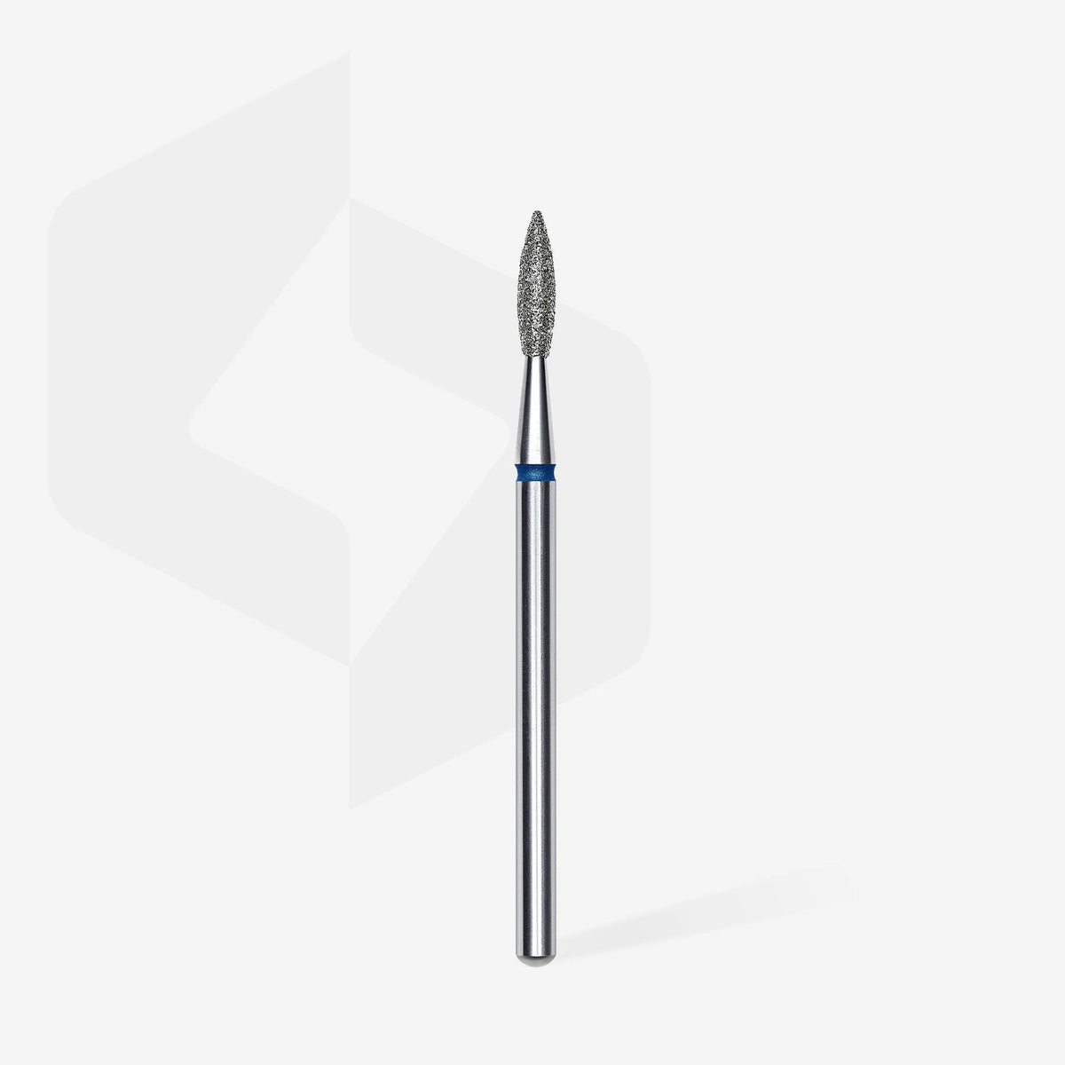 STALEKS EXPERT Diamantfräser „Spitze Flamme“ blau, Durchmesser 2,1 mm, Arbeitsteil 8 mm