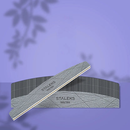 STALEKS PRO SMART 40 – Mineral-Nagelfeilen Halbmond, 25 Stück
