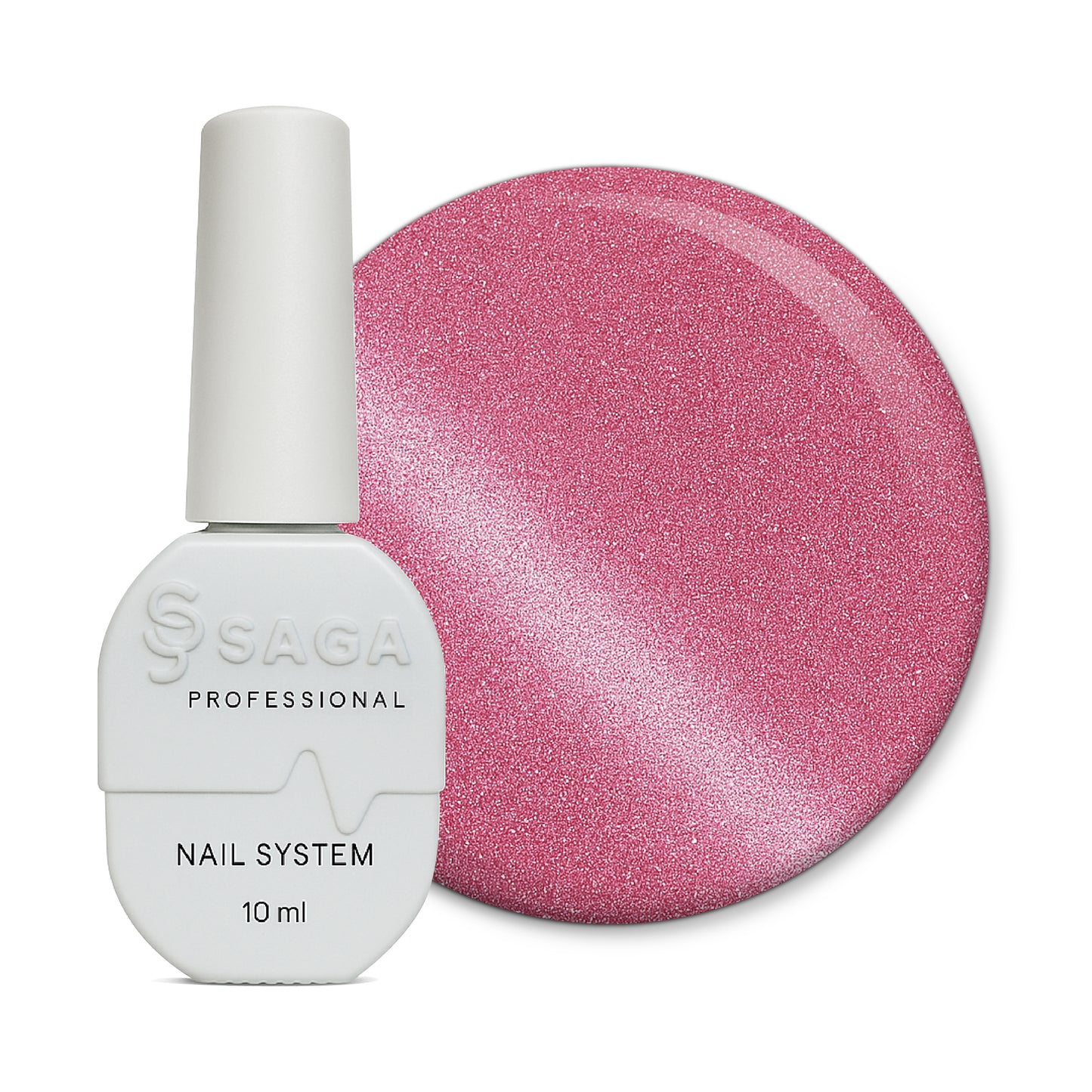 SAGA Professional Amber Cat 8 – magnetischer Gel-Lack in Rosa