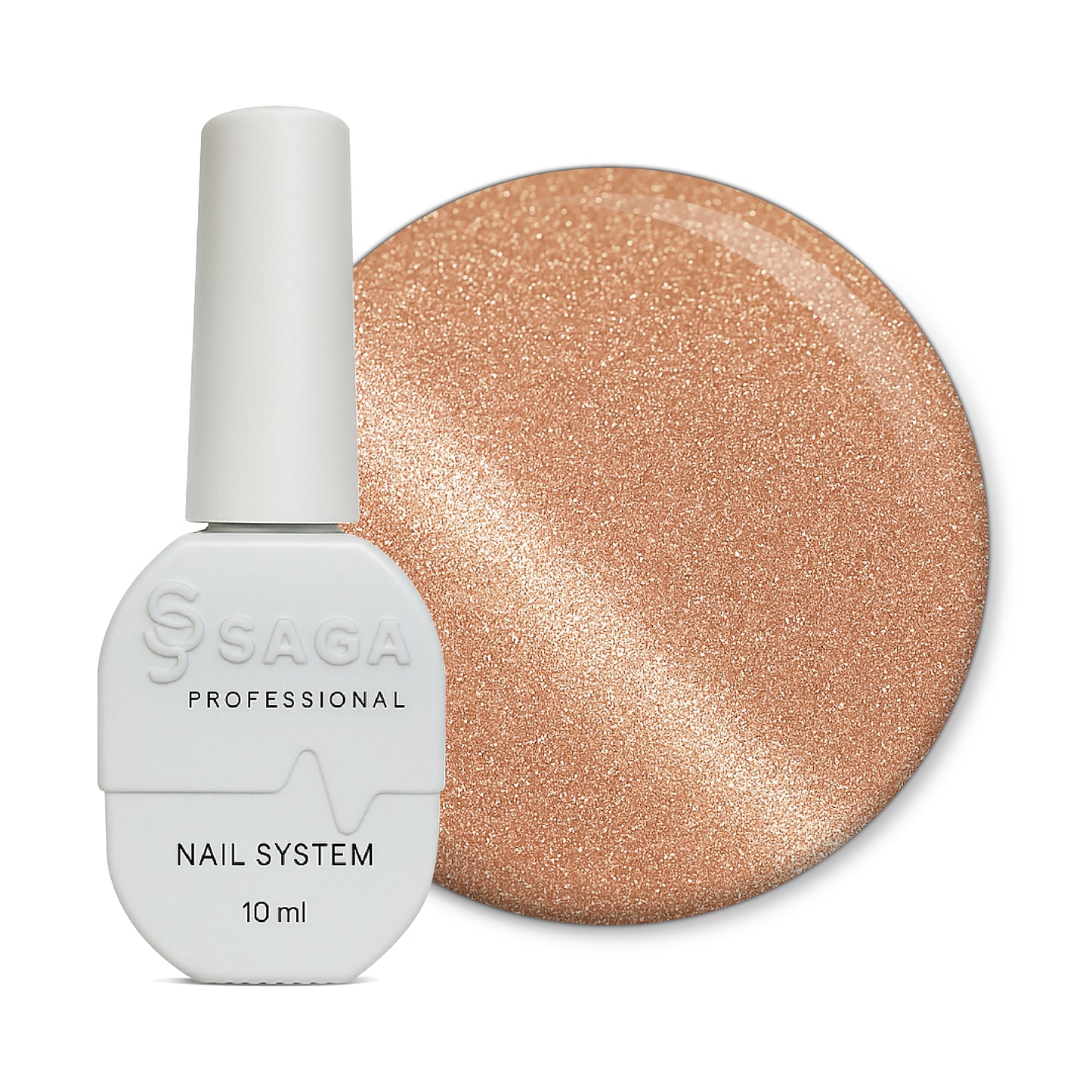 SAGA Professional Amber Cat 3 – magnetischer Gel-Lack in Roségold