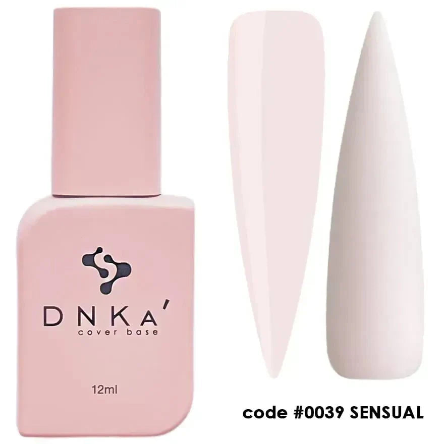 DNKa Rubber Cover Base #0039 Sensual 12 ml – camouflierende Nude-Basis für French-Maniküre