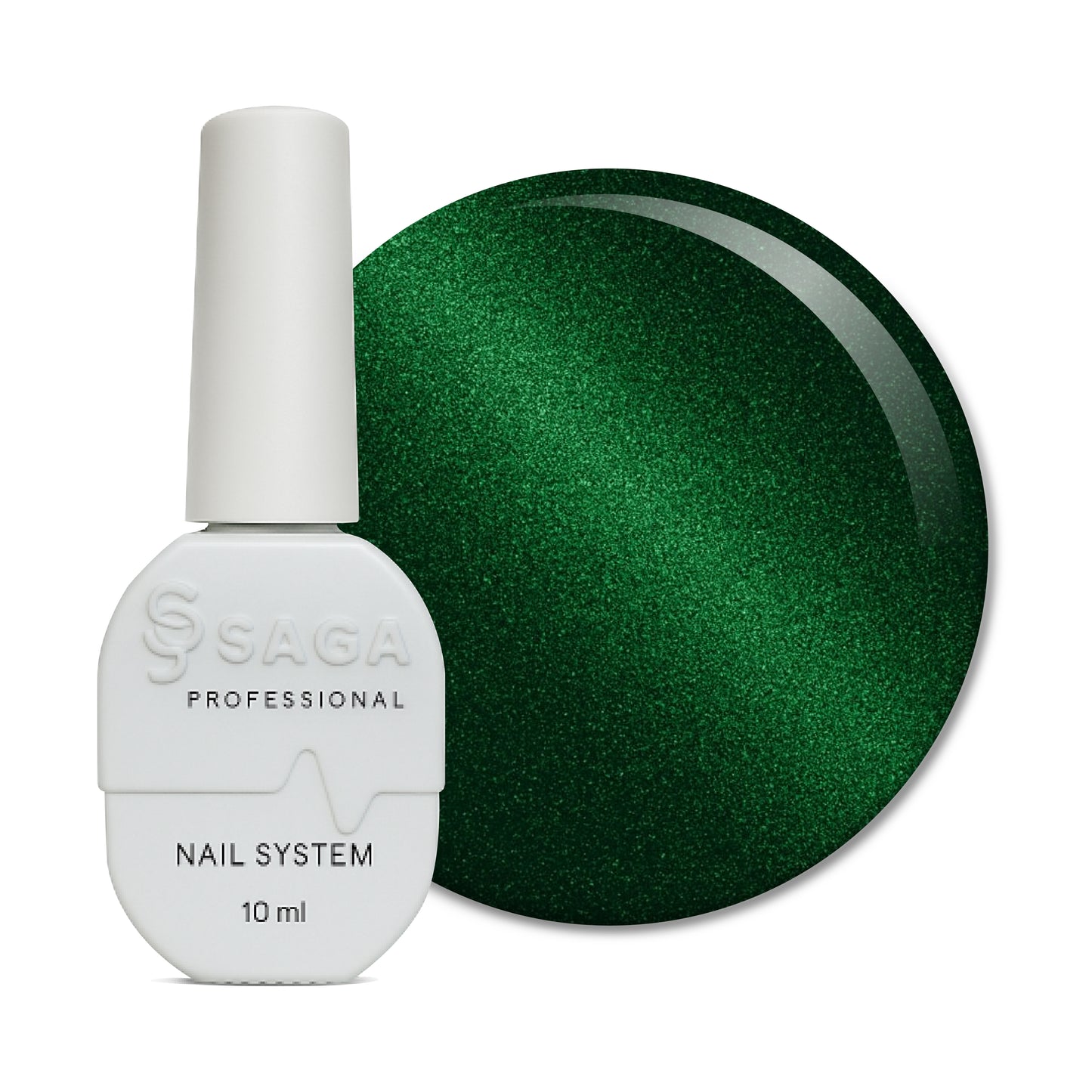 SAGA Professional Dream Cat 9 – magnetischer Gel-Lack in grünem Farbton