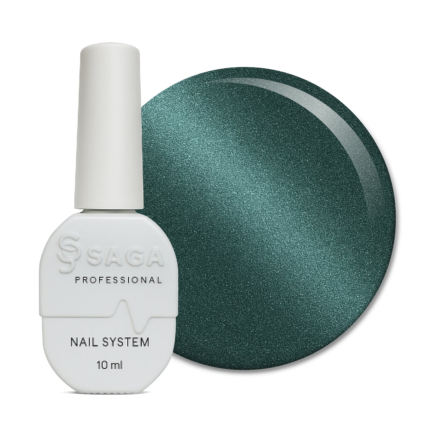 SAGA Professional Dreams Cat 8 – magnetischer Gel-Lack in tiefem Türkisgrün