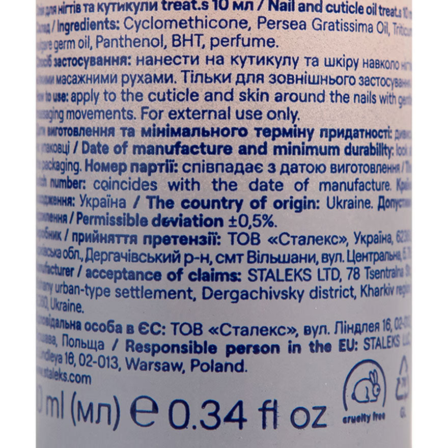 Staleks Pro treat.S Öl 10 ml Anwendung