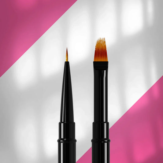 Staleks Pro Doppelseitiger Gel-/Liner-Pinsel Ombre, 7 mm / 11 mm