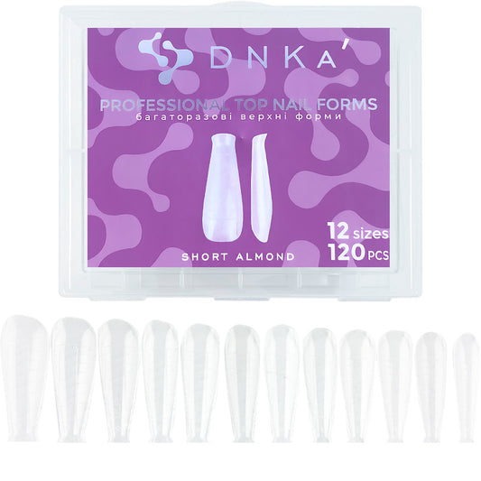 Professional Top Nail Forms - SHORT ALMOND | DNKa
