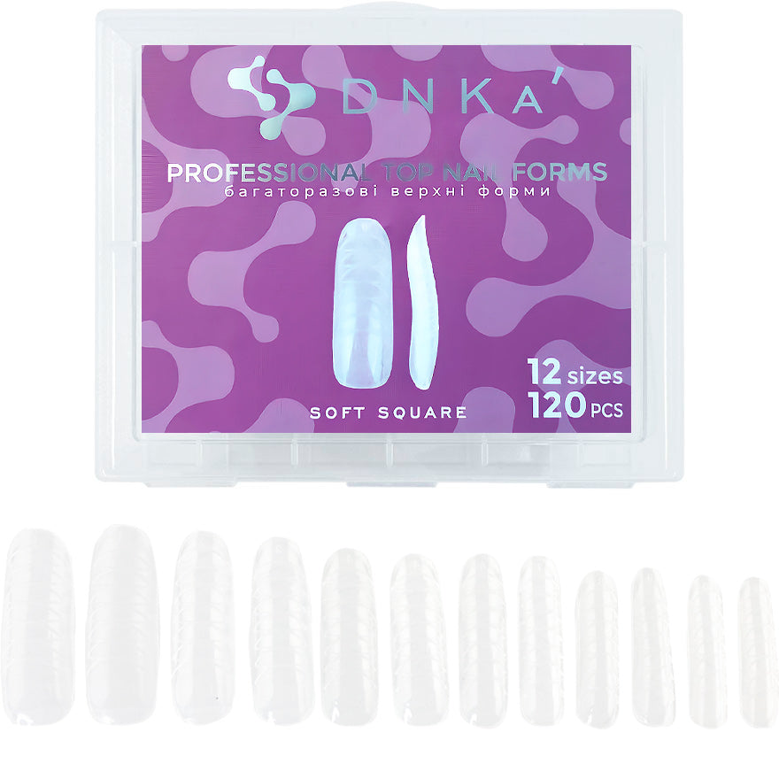 Professional Top Nail Forms - SOFT SQUARE | DNKa