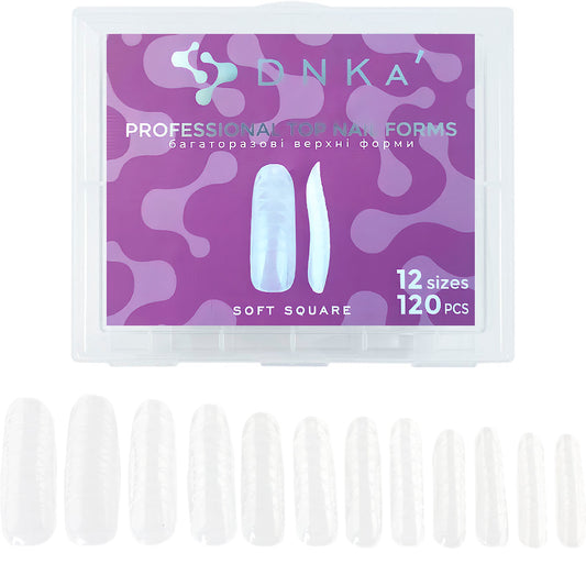 Professional Top Nail Forms - SOFT SQUARE | DNKa