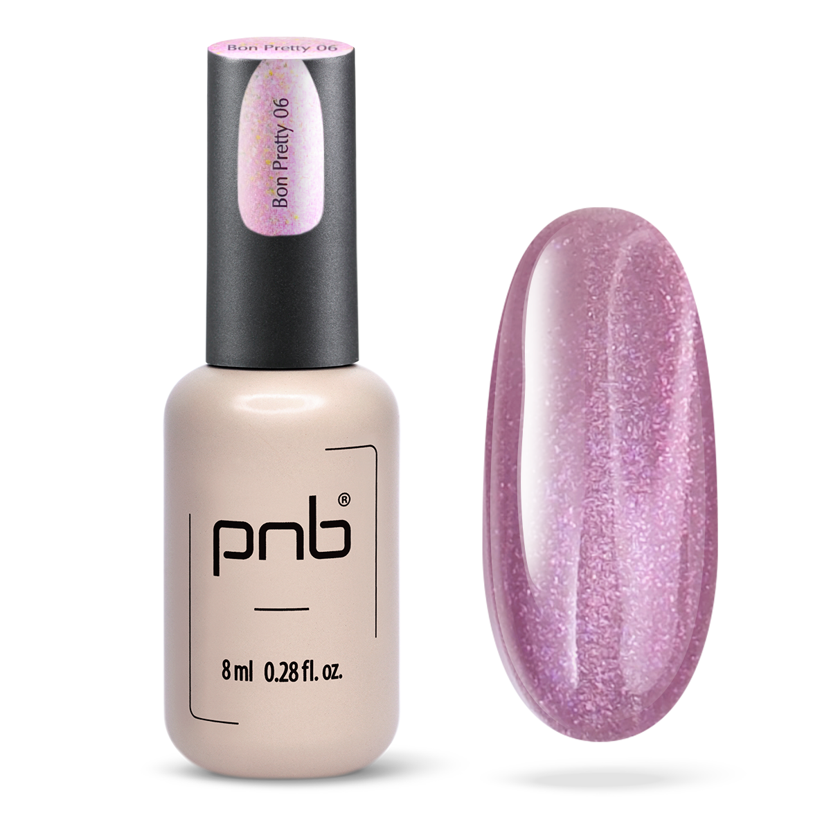 PNB Magnetic Gel Polish Glamour Cat, 06 Bon Pretty, 8ml
