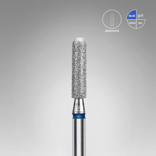 STALEKS EXPERT Diamantfräser Abgerundeter Zylinder blau, Ø 2,5 mm