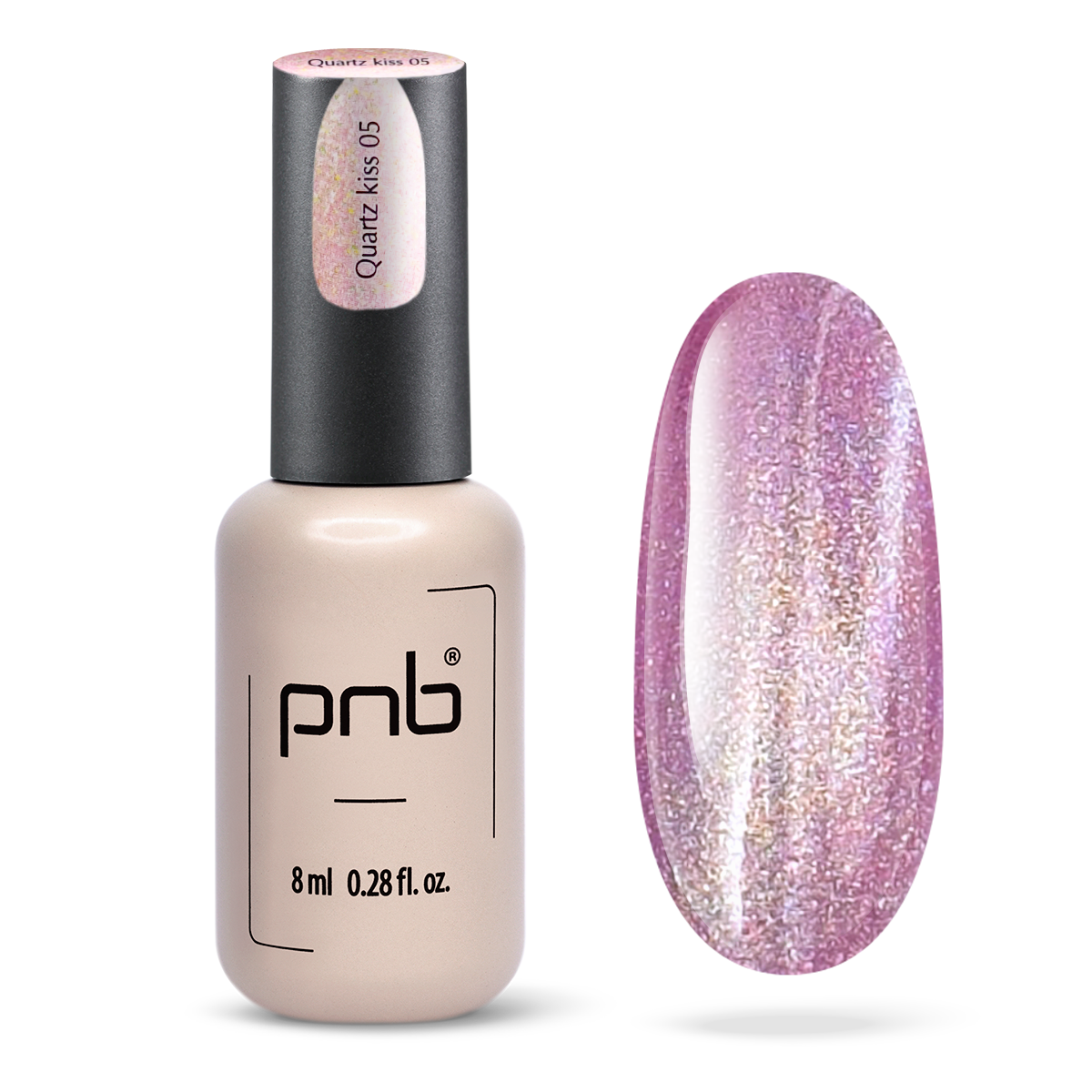 PNB Magnetic Gel Polish Glamour Cat, 05 Quartz Kiss, 8m